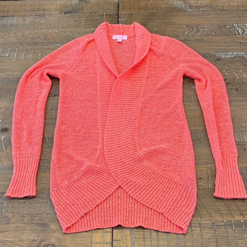 Lilly Pulitzer Vibrant Coral Cardigan